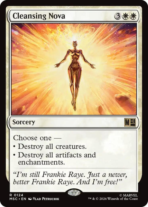 Image for Cleansing Nova (Surge Foil) (124) [Commander: Marvel Super Heroes] - Magic: The Gathering