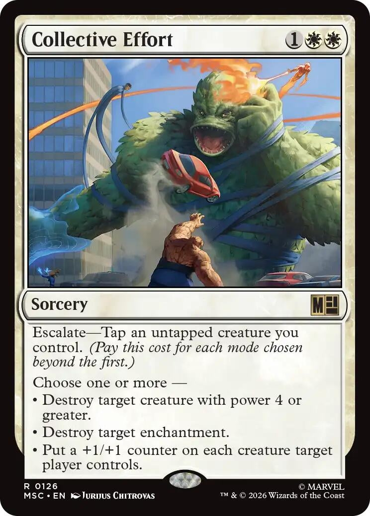 Image for Collective Effort (126) [Commander: Marvel Super Heroes] - Magic: The Gathering