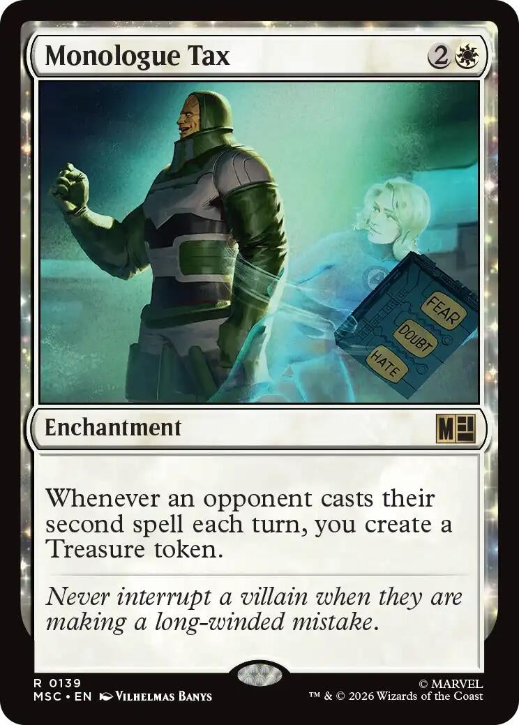 Image for Monologue Tax (139) [Commander: Marvel Super Heroes] - Magic: The Gathering
