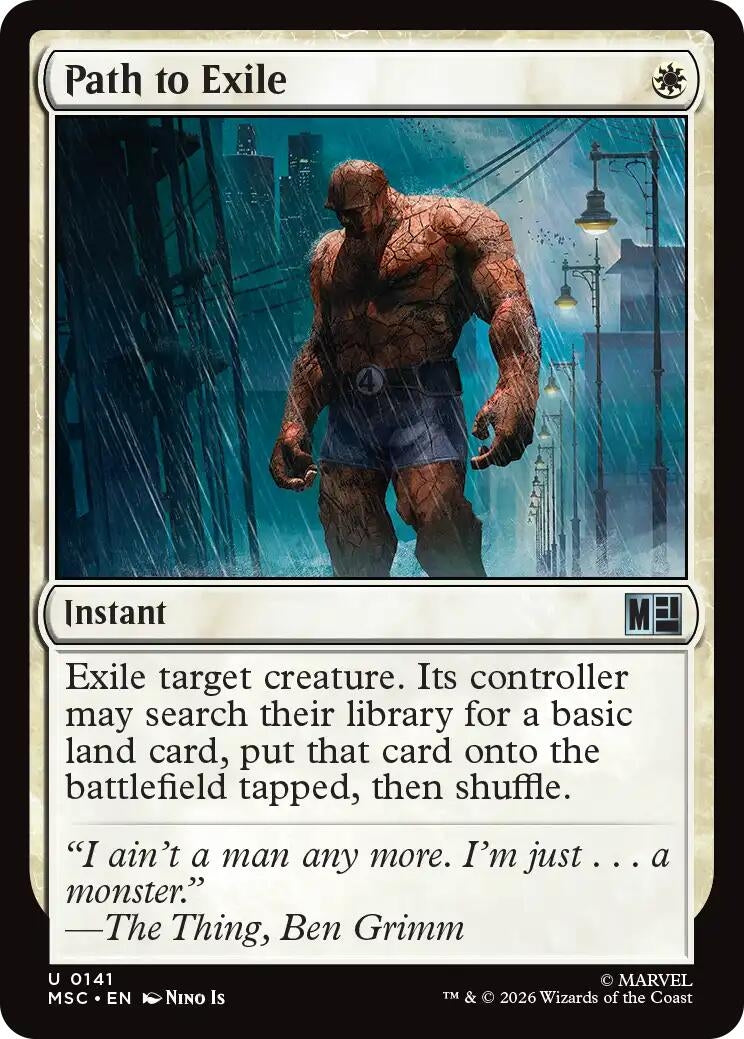 Image for Path to Exile (Surge Foil) (141) [Commander: Marvel Super Heroes] - Magic: The Gathering