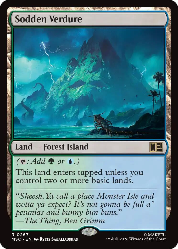 Image for Sodden Verdure (Surge Foil) (267) [Commander: Marvel Super Heroes] - Magic: The Gathering