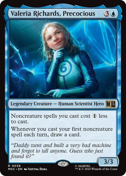 Image for Valeria Richards, Precocious (38) [Commander: Marvel Super Heroes] - Magic: The Gathering