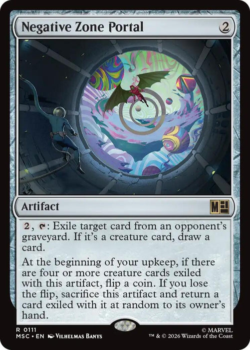 Image for Negative Zone Portal (Surge Foil) (111) [Commander: Marvel Super Heroes] - Magic: The Gathering