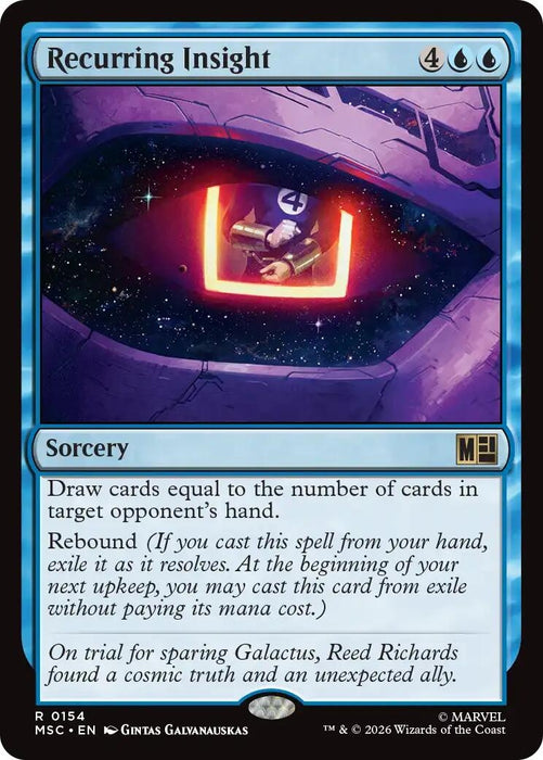 Image for Recurring Insight (Surge Foil) (154) [Commander: Marvel Super Heroes] - Magic: The Gathering