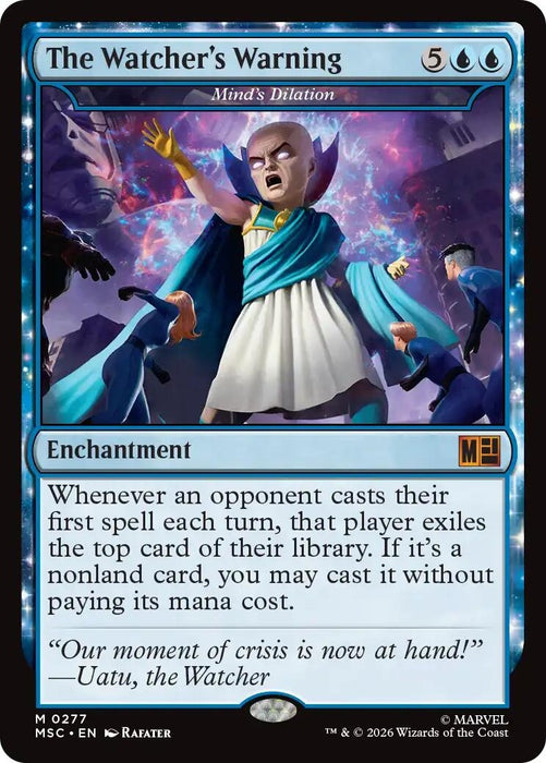 Image for The Watcher's Warning - Mind's Dilation (277) [Commander: Marvel Super Heroes] - Magic: The Gathering