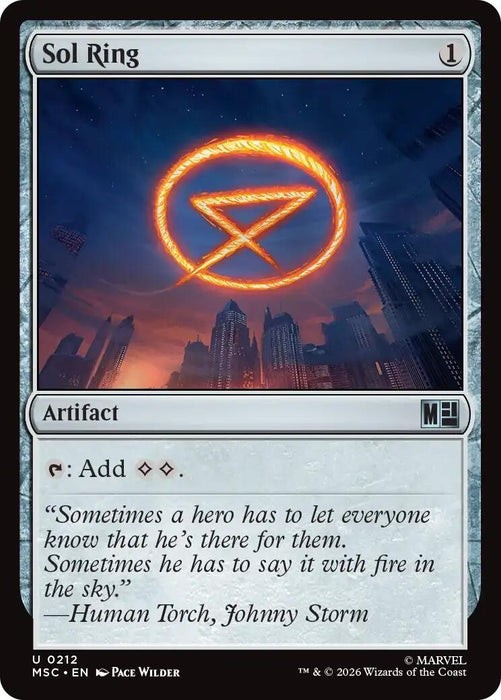 Image for Sol Ring (0212) (212) [Commander: Marvel Super Heroes] - Magic: The Gathering