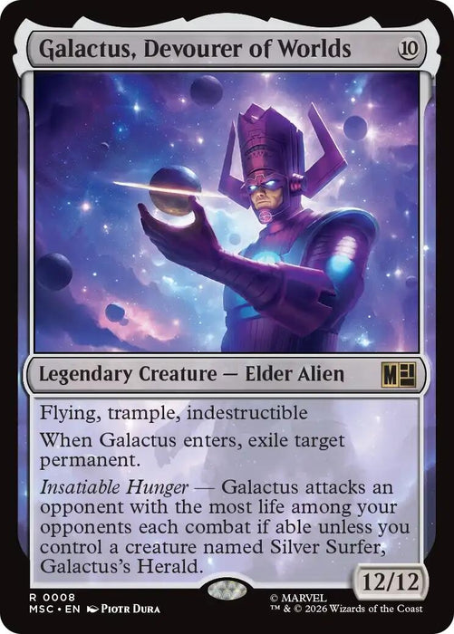 Image for Galactus, Devourer of Worlds (Surge Foil) (8) [Commander: Marvel Super Heroes] - Magic: The Gathering