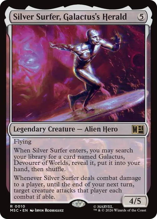 Image for Silver Surfer, Galactus's Herald (10) [Commander: Marvel Super Heroes] - Magic: The Gathering