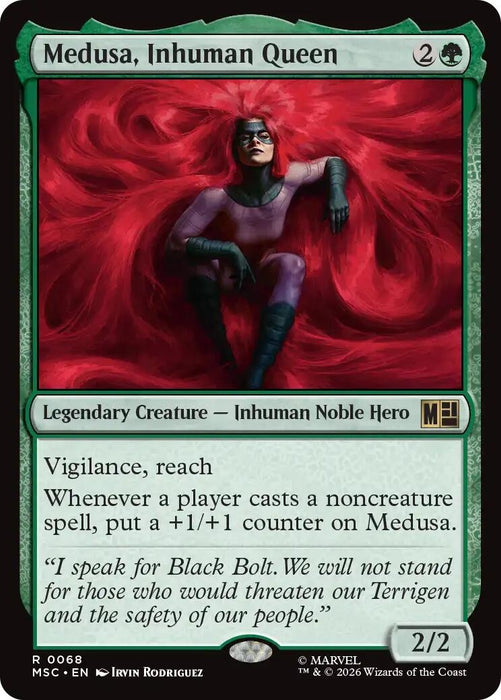 Image for Medusa, Inhuman Queen (68) [Commander: Marvel Super Heroes] - Magic: The Gathering