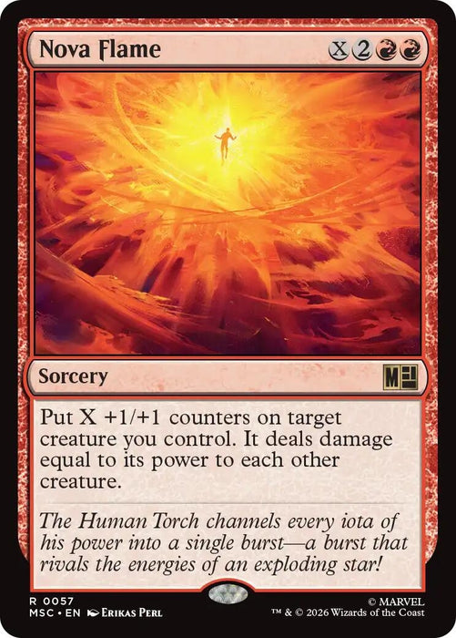 Image for Nova Flame (57) [Commander: Marvel Super Heroes] - Magic: The Gathering