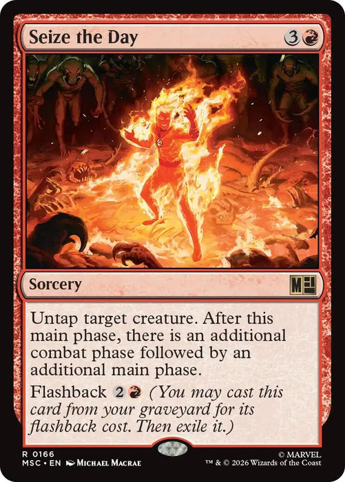 Image for Seize the Day (Surge Foil) (166) [Commander: Marvel Super Heroes] - Magic: The Gathering