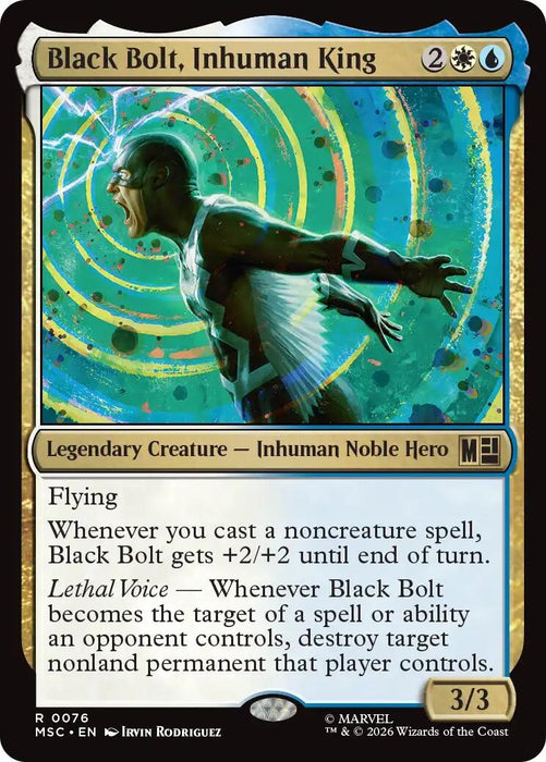 Image for Black Bolt, Inhuman King (76) [Commander: Marvel Super Heroes] - Magic: The Gathering