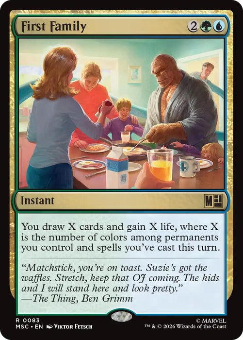 Image for First Family (Surge Foil) (83) [Commander: Marvel Super Heroes] - Magic: The Gathering