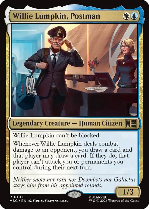 Image for Willie Lumpkin, Postman (101) [Commander: Marvel Super Heroes] - Magic: The Gathering