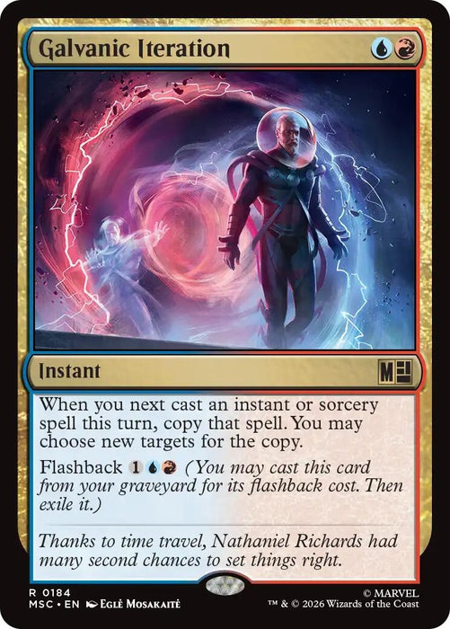 Image for Galvanic Iteration (Surge Foil) (184) [Commander: Marvel Super Heroes] - Magic: The Gathering