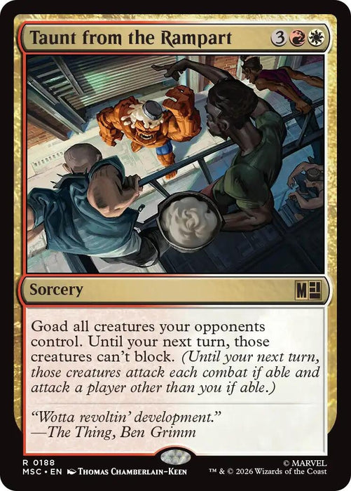 Image for Taunt from the Rampart (188) [Commander: Marvel Super Heroes] - Magic: The Gathering