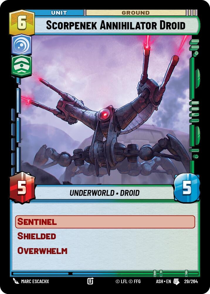 Image for Scorpenek Annihilator Droid (29/264) [Ashes of the Empire] {ASH} - Star Wars: Unlimited