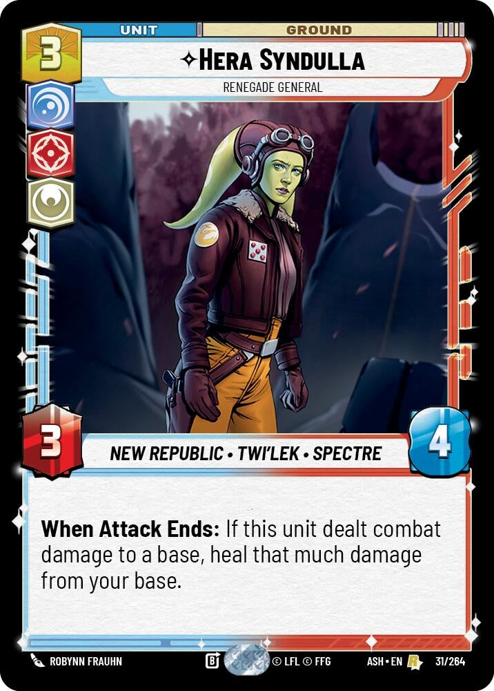 Image for Hera Syndulla - Renegade General (31/264) [Ashes of the Empire] {ASH} - Star Wars: Unlimited