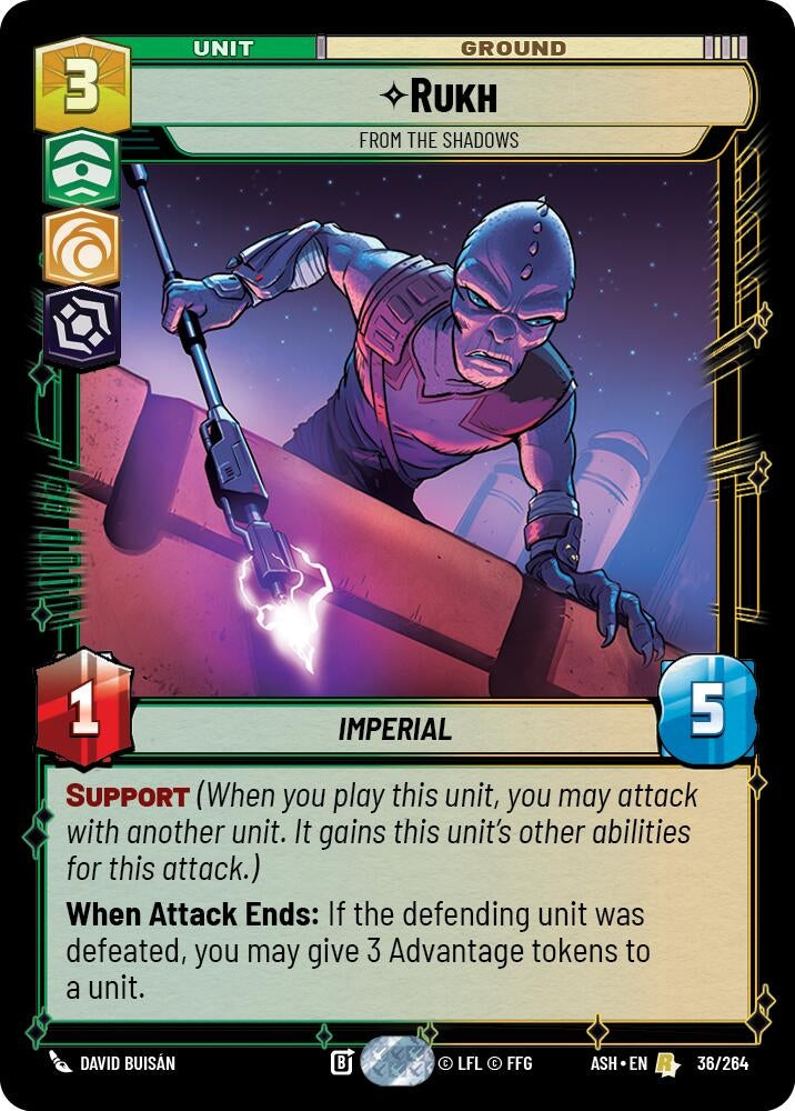Image for Rukh - From the Shadows (36/264) [Ashes of the Empire] {ASH} - Star Wars: Unlimited