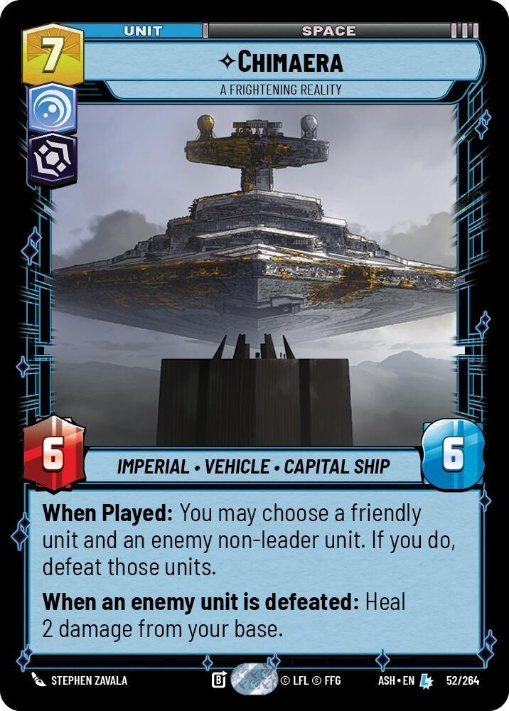 Image for Chimaera - A Frightening Reality (52/264) [Ashes of the Empire] {ASH} - Star Wars: Unlimited