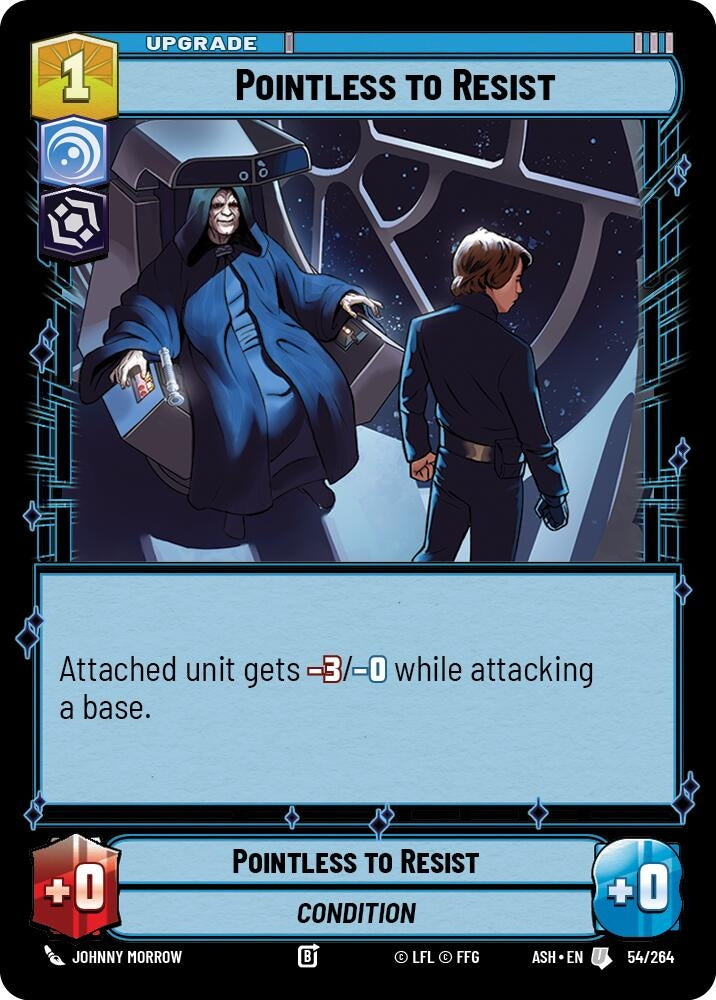 Image for Pointless to Resist (54/264) [Ashes of the Empire] {ASH} - Star Wars: Unlimited