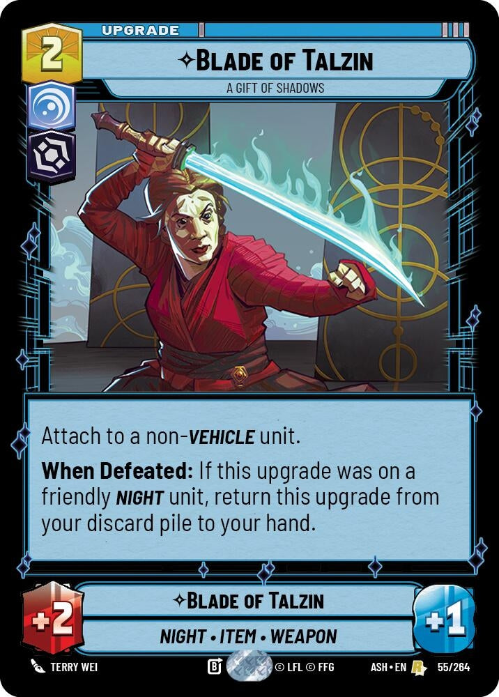 Image for Blade of Talzin - A Gift of Shadows (55/264) [Ashes of the Empire] {ASH} - Star Wars: Unlimited
