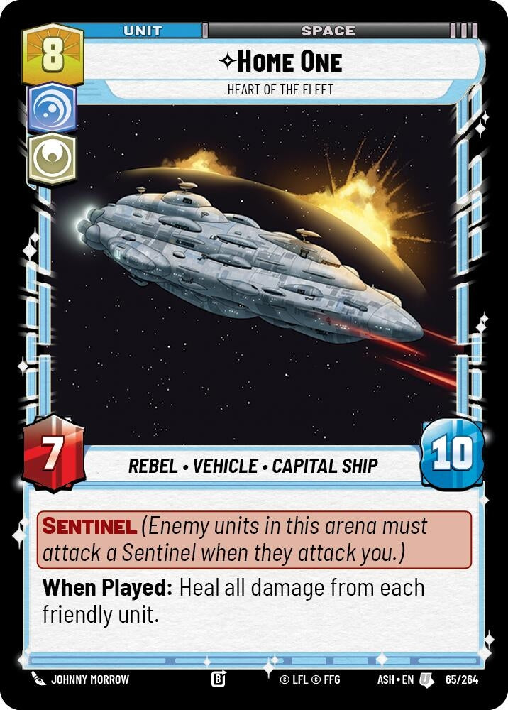 Image for Home One - Heart of the Fleet (65/264) [Ashes of the Empire] {ASH} - Star Wars: Unlimited