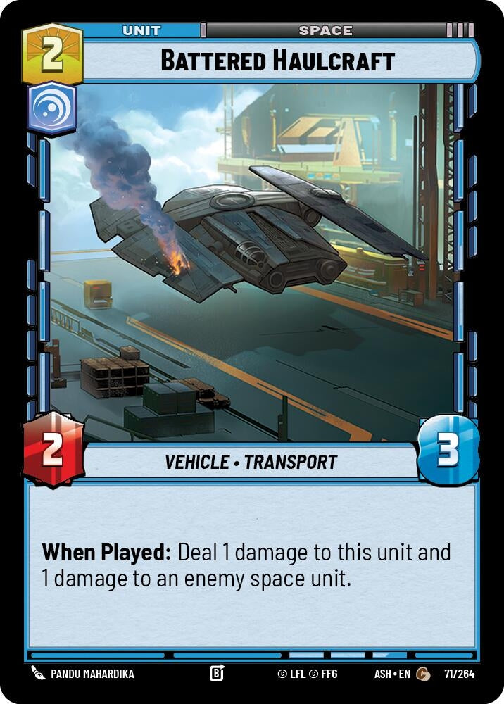 Image for Battered Haulcraft (71/264) [Ashes of the Empire] {ASH} - Star Wars: Unlimited