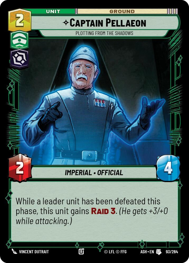 Image for Captain Pellaeon - Plotting from the Shadows (93/264) [Ashes of the Empire] {ASH} - Star Wars: Unlimited