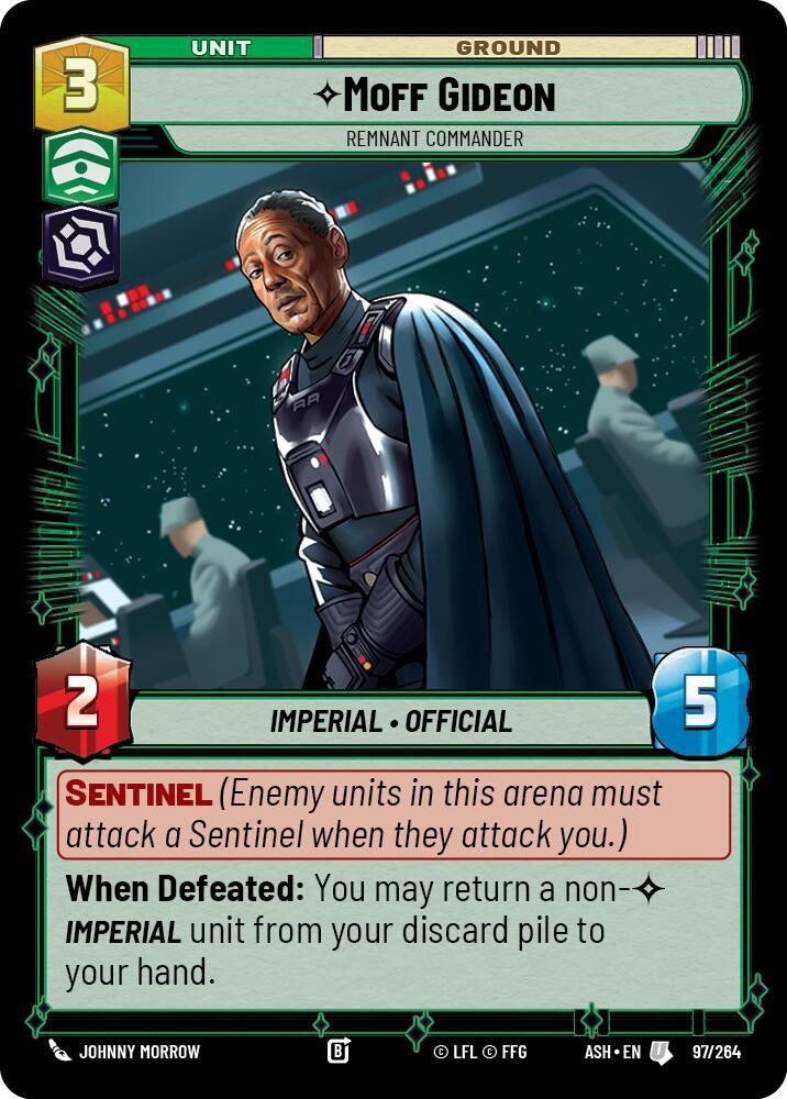 Image for Moff Gideon - Remnant Commander (97/264) [Ashes of the Empire] {ASH} - Star Wars: Unlimited