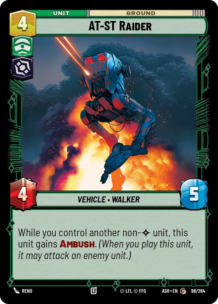 Image for AT-ST Raider (98/264) [Ashes of the Empire] {ASH} - Star Wars: Unlimited