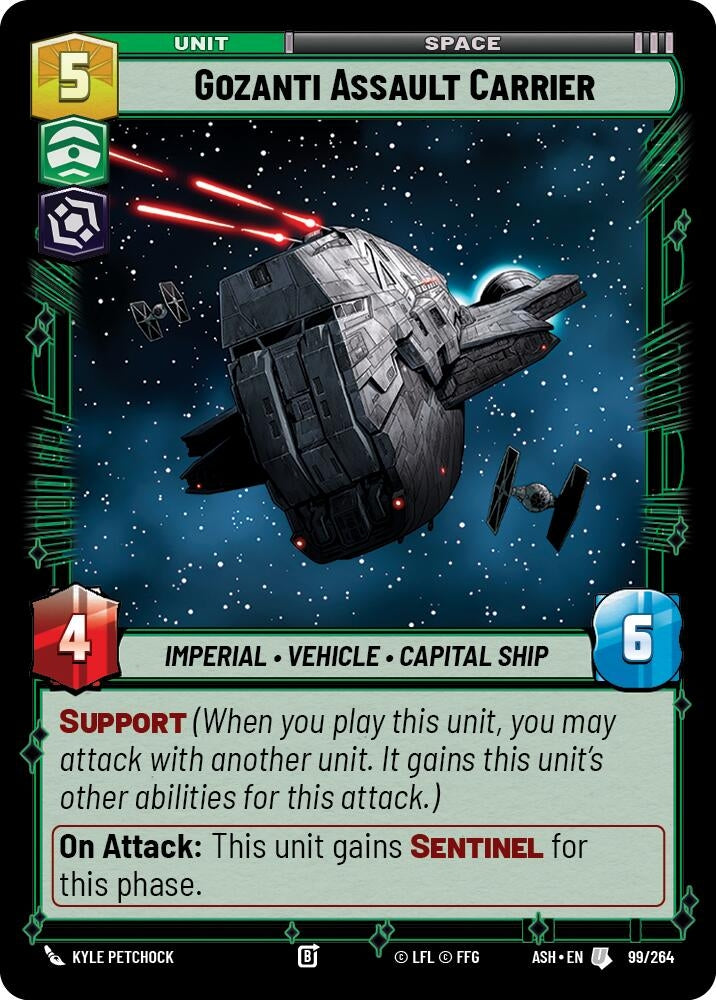 Image for Gozanti Assault Carrier (99/264) [Ashes of the Empire] {ASH} - Star Wars: Unlimited