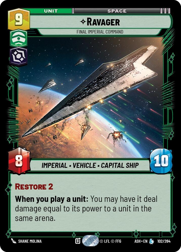 Image for Ravager - Final Imperial Command (102/264) [Ashes of the Empire] {ASH} - Star Wars: Unlimited