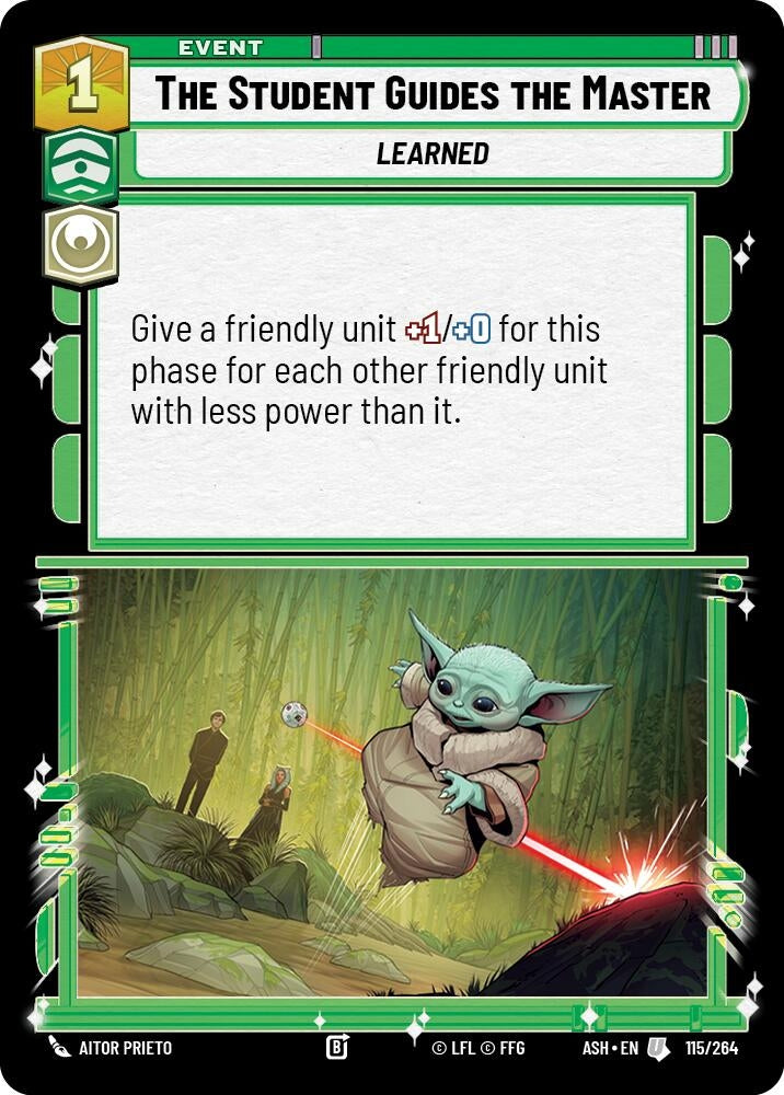 Image for The Student Guides the Master (115/264) [Ashes of the Empire] {ASH} - Star Wars: Unlimited