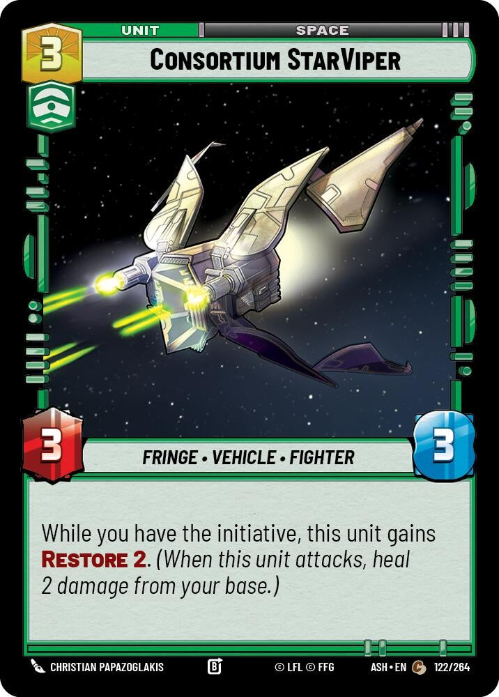 Image for Consortium StarViper (122/264) [Ashes of the Empire] {ASH} - Star Wars: Unlimited