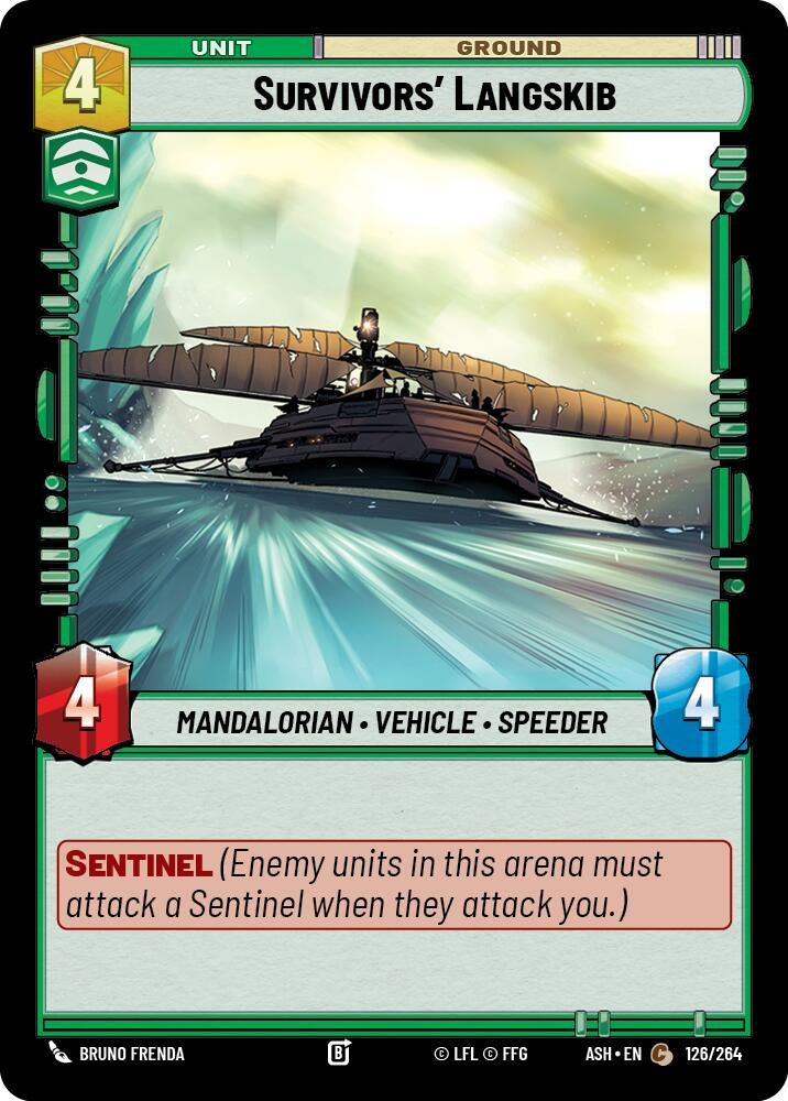 Image for Survivors' Langskib (126/264) [Ashes of the Empire] {ASH} - Star Wars: Unlimited