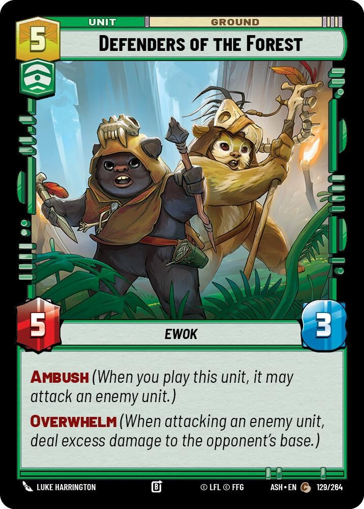 Image for Defenders of the Forest (129/264) [Ashes of the Empire] {ASH} - Star Wars: Unlimited