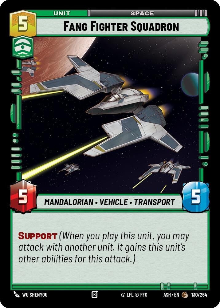 Image for Fang Fighter Squadron (130/264) [Ashes of the Empire] {ASH} - Star Wars: Unlimited