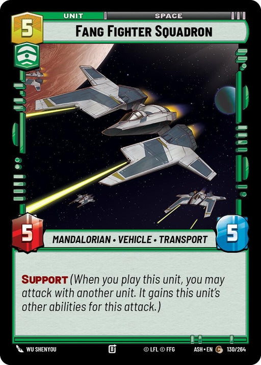 Image for Fang Fighter Squadron (130/264) [Ashes of the Empire] {ASH} - Star Wars: Unlimited