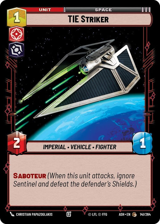 Image for TIE Striker (141/264) [Ashes of the Empire] {ASH} - Star Wars: Unlimited