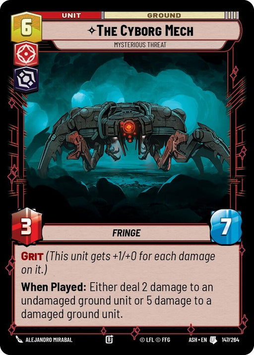 Image for The Cyborg Mech - Mysterious Threat (147/264) [Ashes of the Empire] {ASH} - Star Wars: Unlimited
