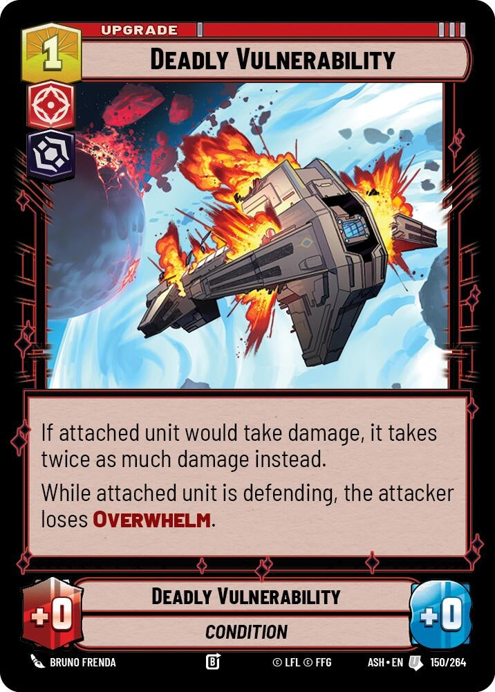 Image for Deadly Vulnerability (150/264) [Ashes of the Empire] {ASH} - Star Wars: Unlimited