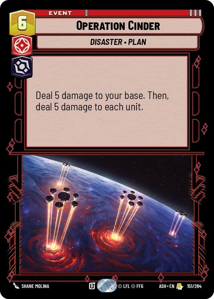 Image for Operation Cinder (151/264) [Ashes of the Empire] {ASH} - Star Wars: Unlimited