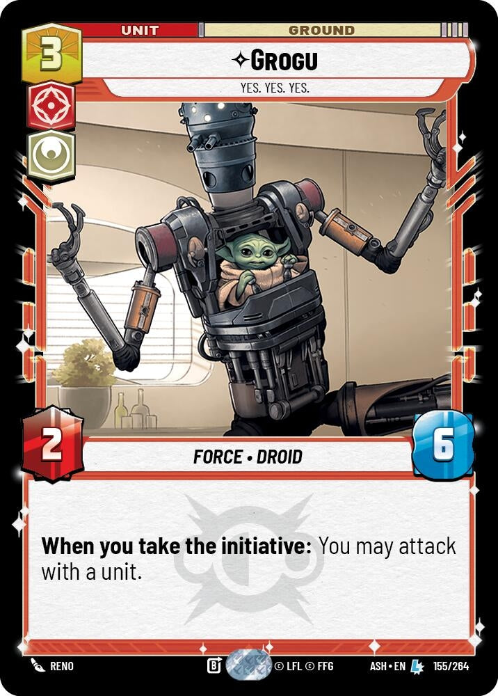 Image for Grogu - Yes. Yes. Yes. (155/264) [Ashes of the Empire] {ASH} - Star Wars: Unlimited