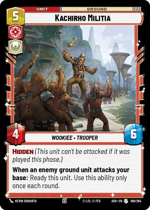 Image for Kachirho Militia (160/264) [Ashes of the Empire] {ASH} - Star Wars: Unlimited
