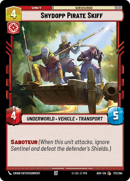 Image for Shydopp Pirate Skiff (173/264) [Ashes of the Empire] {ASH} - Star Wars: Unlimited