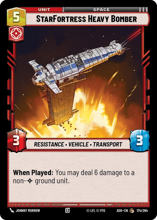 Image for StarFortress Heavy Bomber (174/264) [Ashes of the Empire] {ASH} - Star Wars: Unlimited