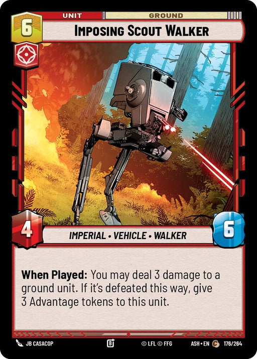 Image for Imposing Scout Walker (176/264) [Ashes of the Empire] {ASH} - Star Wars: Unlimited