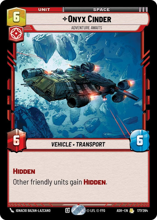Image for Onyx Cinder - Adventure Awaits (177/264) [Ashes of the Empire] {ASH} - Star Wars: Unlimited