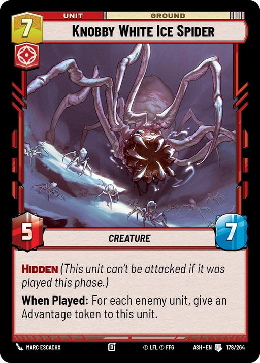 Image for Knobby White Ice Spider (178/264) [Ashes of the Empire] {ASH} - Star Wars: Unlimited